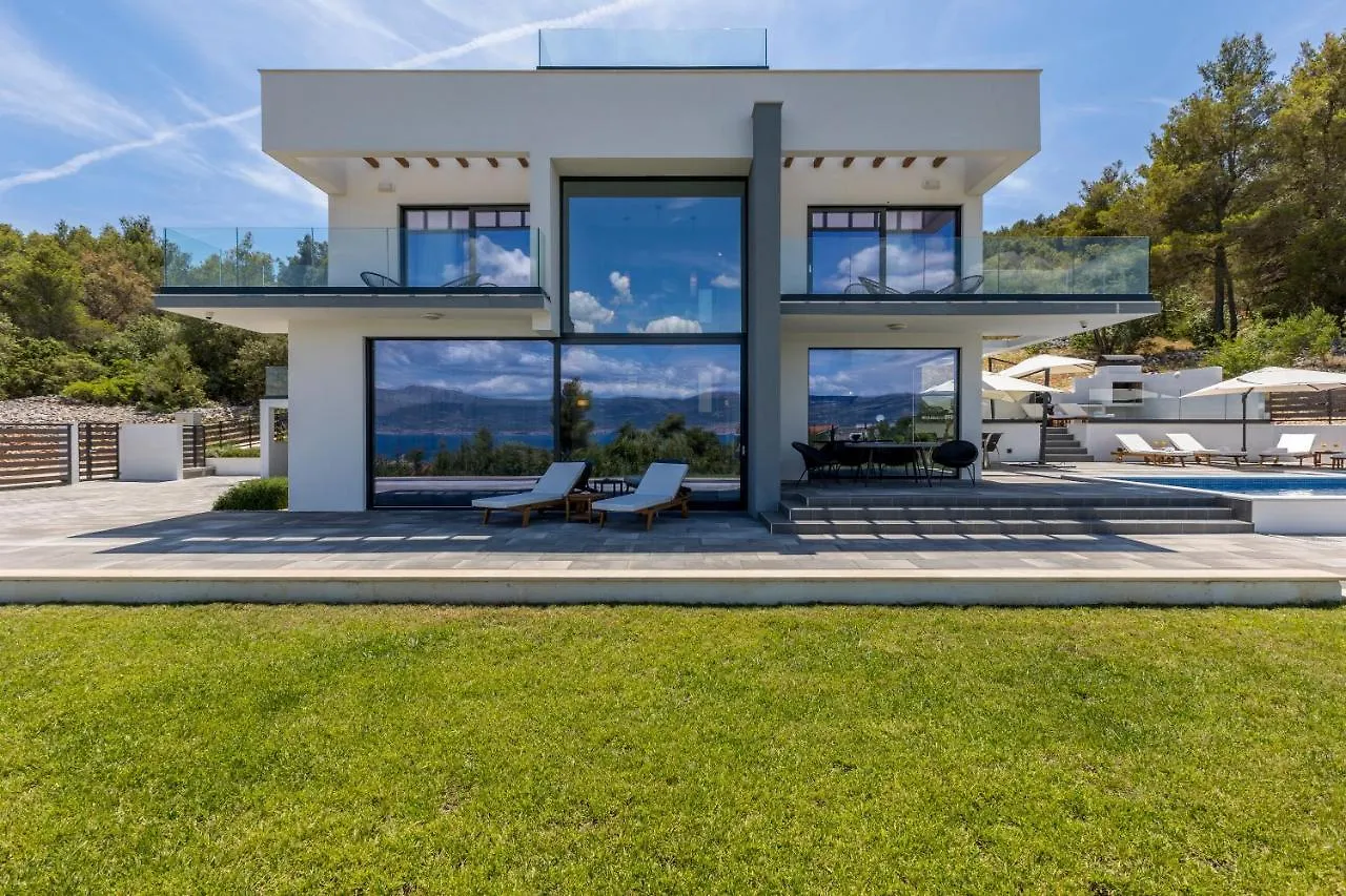 Villa Navisus With Heated Pool And Roof Top Jacuzzi-150M From The Beach  Slatine